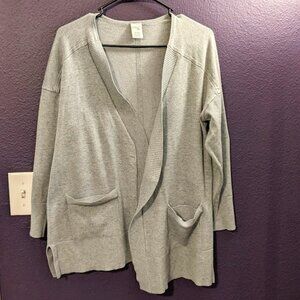Terra and Sky Grey Cardigan Size 0X (14W)